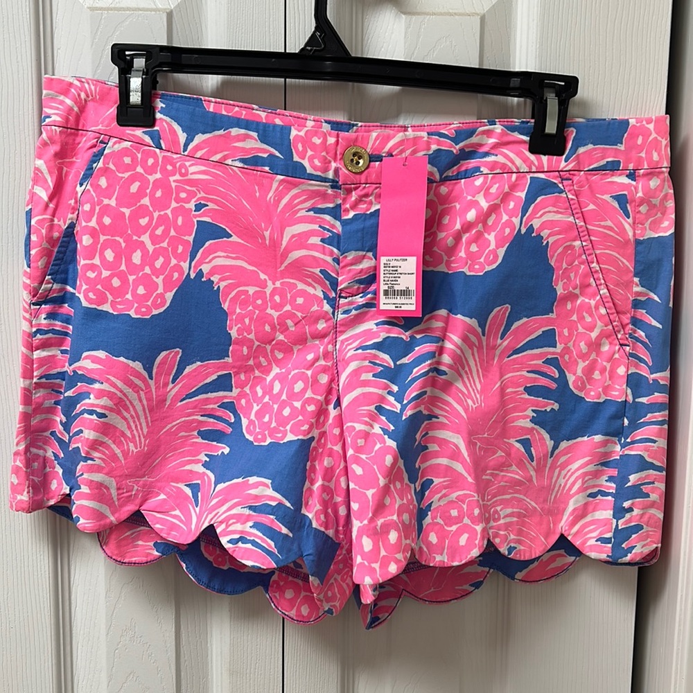 NWT Lilly Pulitzer Blue Haven Little Flamenco Buttercup Shorts ✨